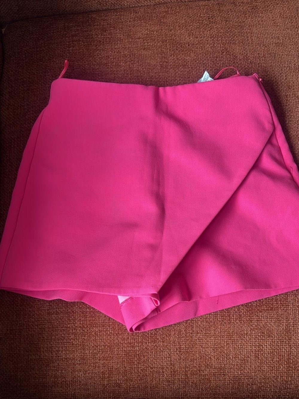 Zara Hot Pink Wrap Skort - Picture 2 of 3